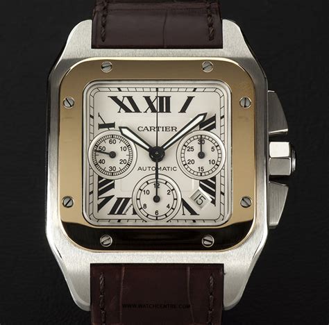 cartier watches santos 100 replica|cartier santos 100 chronograph.